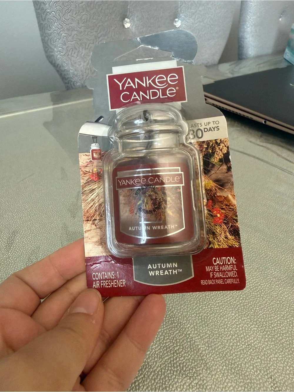 Yankee Candle Autumn Wreath Red Car Air Freshener